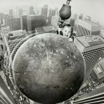 Vintage 1994 Jacob Adam Worton Baby's Day Out Wrecking Ball New York City Photo - Image 1 of 3