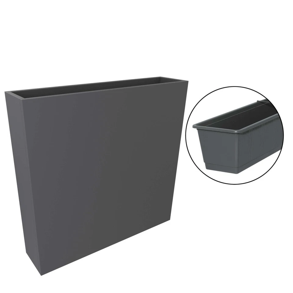 Pflanzkasten Pflanzenkübel rechteckig, Raumteiler, Raumtrenner 80x77x18cm - Bild 1 von 1