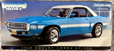 American Muscle Mint 1969 Shelby Cobra GT-350 1:18 Die Cast 1 of 7,499 COA NEW - Image 1 of 4
