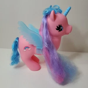 Vintage My Little Pony Mlp SML-16-81. Rainbow-9" Pegasus- Pink/Blue/Purple - Picture 1 of 9