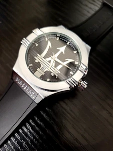 🔥NEW AUTHENTIC Maserati 9537 Date Quartz Luxury 43mm Men's Watch - Picture 1 of 5