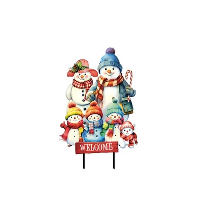 Briarwood Lane Snow Family Metal Art - Image 1 of 3