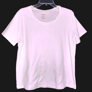 Weißer Hirsch Damen Pullover Oberteil Bluse Kurzarm Baumwolle weiß Größe XL - Bild 1 von 8