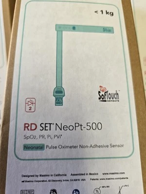 Masimo RD Set NeoPt-500 Infant Pulse  4005 Non-Adhesive Sensor 20bx - Image 1 of 4