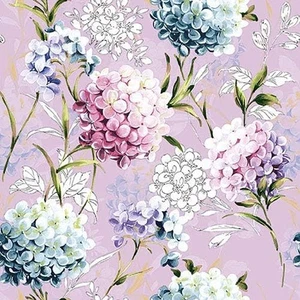 Servilletas de papel hortensia flores florales servilletas fiesta del té decoupage 3 capas x 20 - Imagen 1 de 1