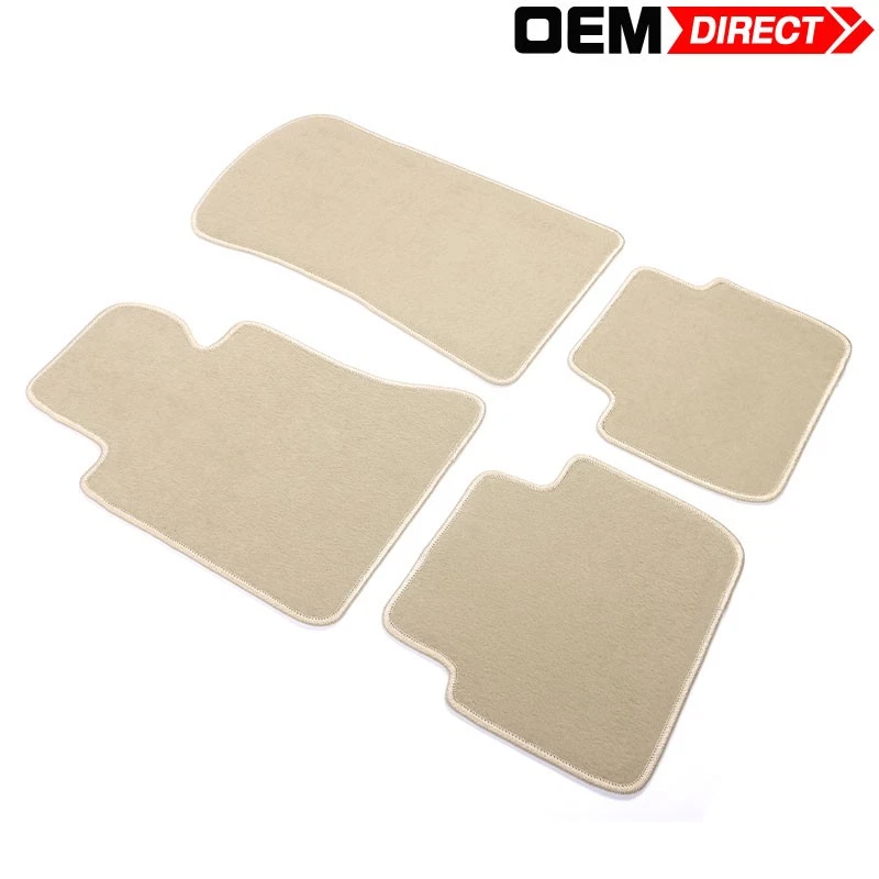Juego completo de alfombrillas de nailon para BMW Serie 3 E46 98-06 2/4 puertas 4 piezas - beige Foto 1 de 4