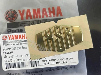 PARA YAMAHA XSR EMBLEMA LOGO CALCOMANÍA PEGATINA RASIN GOLD XSR TODO EL AÑO 50x30 mm. Foto 1 de 4