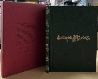 Листья травы Уолт Уитмен 1966 Eakins пресс факсимиле в твердом переплете с футляром - Изображение 1 из 4
