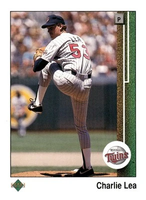 1989 Upper Deck #81 Charlie Lea Minnesota Twins Baseball Card - Image 1 of 2