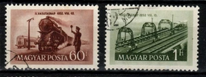 HUNGARY - 1952. Railroad  Day  Cpl.Set USED!! Mi:1261-1262. - Picture 1 of 1