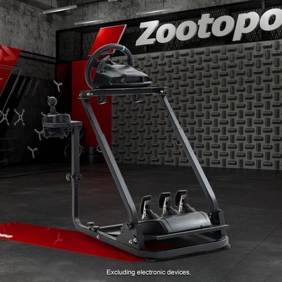 Zootopo Racing Simulator Cockpit Steering Wheel Stand Foldable Fit Logitech G920 - Image 1 of 4