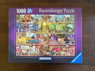 Quebra-cabeça Ravensburger "Library of Dogs" Aimee Stewart 1000 peças - NOVO LACRADO - Imagem 1 de 4