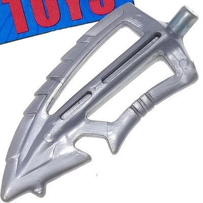 Transformers Beast Wars Cybershark RIGHT FIN Transmetals 2 gray body part weapon - Image 1 of 4