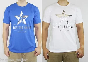 DIESEL Brand Mens Slim Fit T HEROIC R Foil Stars Tee T Shirts Blue  White - Picture 1 of 11