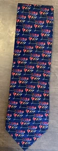 Ermenegildo Zegna Men's Exclusive Design Silk Tie Flowers Hearts EUC - Bild 1 von 4