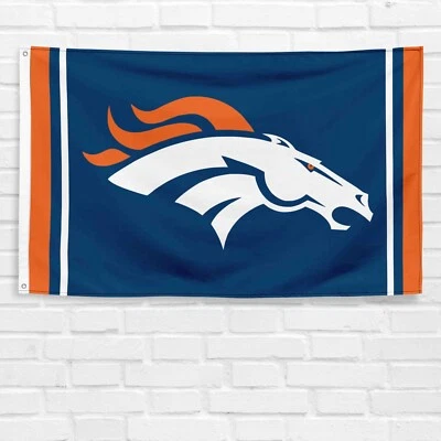 For Denver Football 3x5 ft Banner Super Bowl Champions Flag - Image 1 of 4