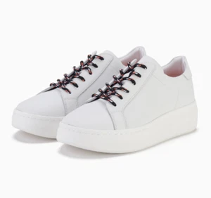 Rollie City White Leather Lace-Up Platform Sneakers - Size 42 - Fit 10.5 to 11 - Picture 1 of 12