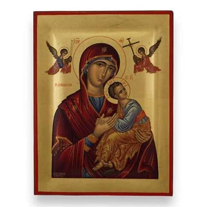 Theotokos der Passion Ikone - Premium Handarbeit griechisch orthodox byzantinische Ikone - Bild 1 von 8