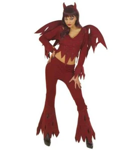 Set Diavolo Rowdy Costume Abito Da Donna Adulto Medio - Foto 1 di 2