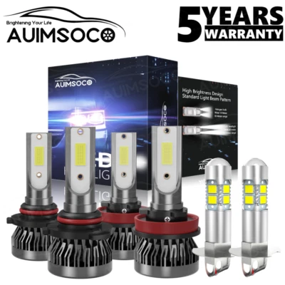 Kit de faros antiniebla de haz alto bajo 6000K LED para Lexus GX470 2003-2009 Foto 1 de 4