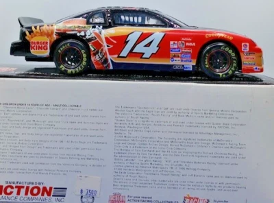 Action Steve Park #14 Burger King Monte Carlo 1/24 Diecast Bank 1997 NASCAR Foto 1 de 4