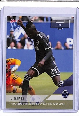 2018 Topps Now MLS #48 KEI KAMARA - Impresión solo 41 - ¡Segundo gol gana partido! Foto 1 de 2