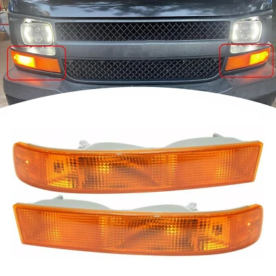 For 2003-2025 Chevy Express GMC Savana Parking Corner Light Turn Signal Lamps - Image 1 of 4