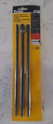 Titan 15206 3-Piece 12-Inch Impact Socket Adapter and Extension Set - Image 1 of 3