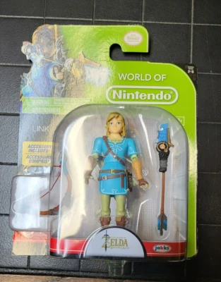 Figura de acción BOTW Link World of Nintendo Series 2 - 4 pulgadas - Nueva Foto 1 de 2
