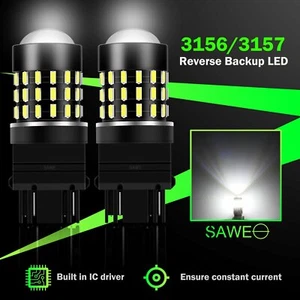 2x SAWE 3156 3157 LED Reverse Backup Light Bulb Super Bright White For Chevy - Foto 1 di 6