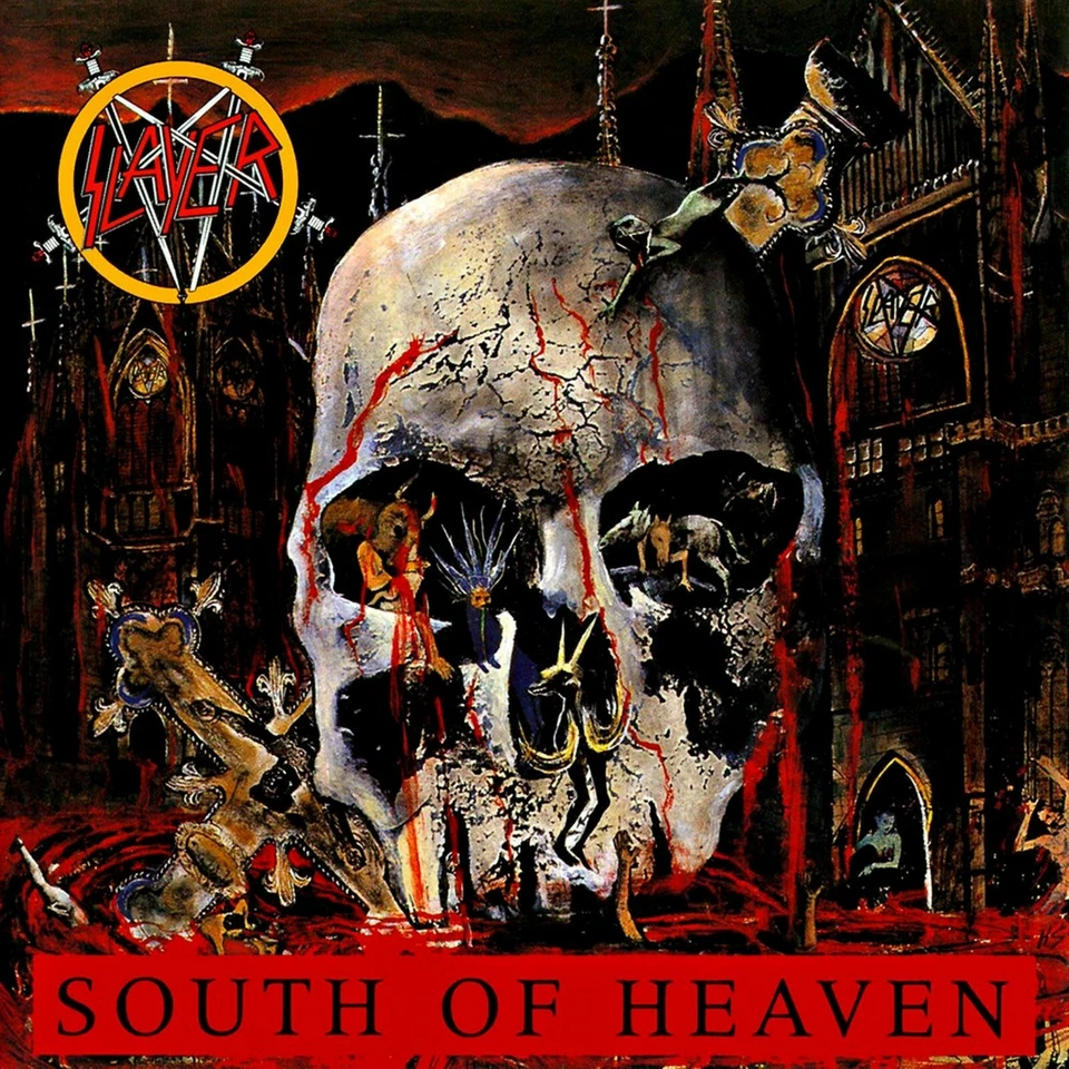 SLAYER South of Heaven BANNER HUGE 4X4 Ft Fabric Poster Tapestry Flag album art - Image 1 of 3