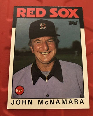John McNamara #771 Topps 1986 Baseball Card (Boston Red Sox) - Image 1 of 2