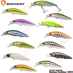 Bassday Sugar Minnow Bottom Twitcher 50ES 50 mm, 5 g Sinking Trout Minnow - Picture 1 of 14