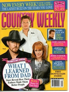 Country Weekly Magazine June 22 2009 Blake Shelton Trace Adkins Reba McEntire - Picture 1 of 4