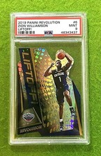 ZION WILLIAMSON PRIZM ROOKIE CARD PSA 9 PELICANS RC 2019-20 Revolution LIFTOFF