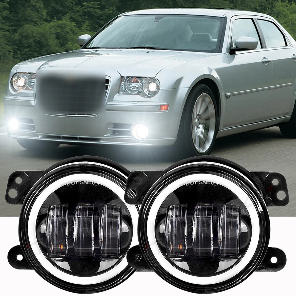 Par de luces antiniebla parachoques delantero luces de repuesto para Chrysler 300 2005-2010 Foto 1 de 4