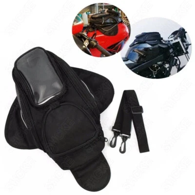 Motorcycle Magnetic Oil Fuel Tank Bag Saddle Bag Phones Bag For Honda Yamaha - Image 1 of 4