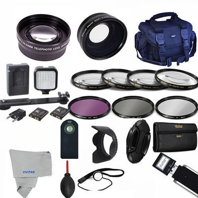 Professional LED / Lens / Accessory Kit for SONY ALPHA A5000 A5100 A6000 A6300 - Image 1 of 4