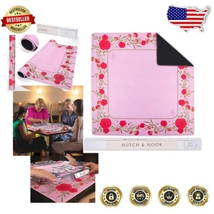 33" Non-Slip Mahjong Mat – Noise Reduction Table Cover with Colorful Designs - Picture 1 of 9