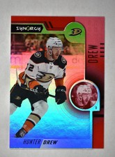 2022-23 UD Synergy Base Red Rookies Tier 1 #83 Hunter Drew - Anaheim Ducks