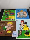 Vintage Playskool Holztablett Puzzle Menge 4 LKW Jack Minnie Mouse Dumbo
