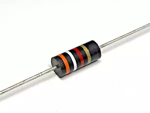 1pcs - Allen-Bradley 3.9K (3K9) 2W 5% Resistenza Composizione Carbonio, RCR42 RC42 - Foto 1 di 10