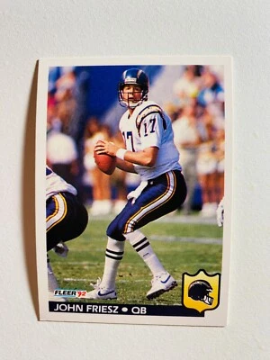 1992 FLEER #358 JOHN FRIESZ NM-MT NFL FOOTBALL CARD - Image 1 of 2