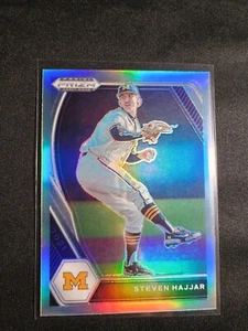 2021 Panini Prizm Draft Picks Baseball Steven Hajjar #PDP61 Silver - Bild 1 von 2