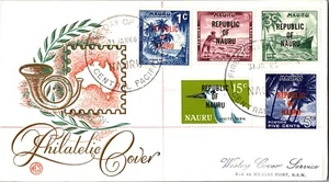 1968 Republic of Nauru Central Pacific First Day Cover Philatelic Illustration - Picture 1 of 2