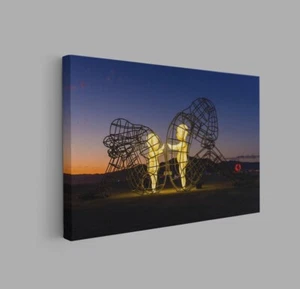 Love wire frame adults luminous children Pop Art Canvas Wall Art Home Wall Decor - Picture 1 of 5