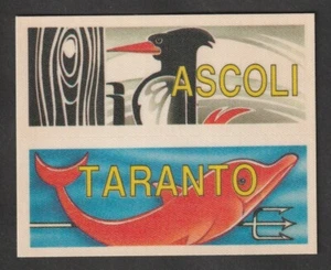 FIGURINE CALCIATORI PANINI 1991-92 SCUDETTO RASO FUORI RACCOLTA ASCOLI TARANTO - Foto 1 di 2