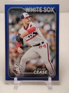 BARGAIN BIN: 2024 Topps Series 1 Dylan Cease Royal Blue White Sox - Picture 1 of 1