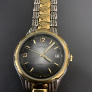 Vintage Dorset Ladies Quartz Watch – Two-Tone w/ Date – Pre-Owned, New Battery - Picture 1 of 10