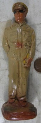 De colección 1950 J H Miller Tiza Soldado de la Guerra de Corea General Douglas MacArthur Foto 1 de 3